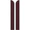Ekena Millwork Americraft 2-Board (2 Batten) Wood Joined Board-n-Batten Shutters w/ Arch Top, ARW101BQ207X77WRH, PR ARW101BQ207X77WRH - alternate 1